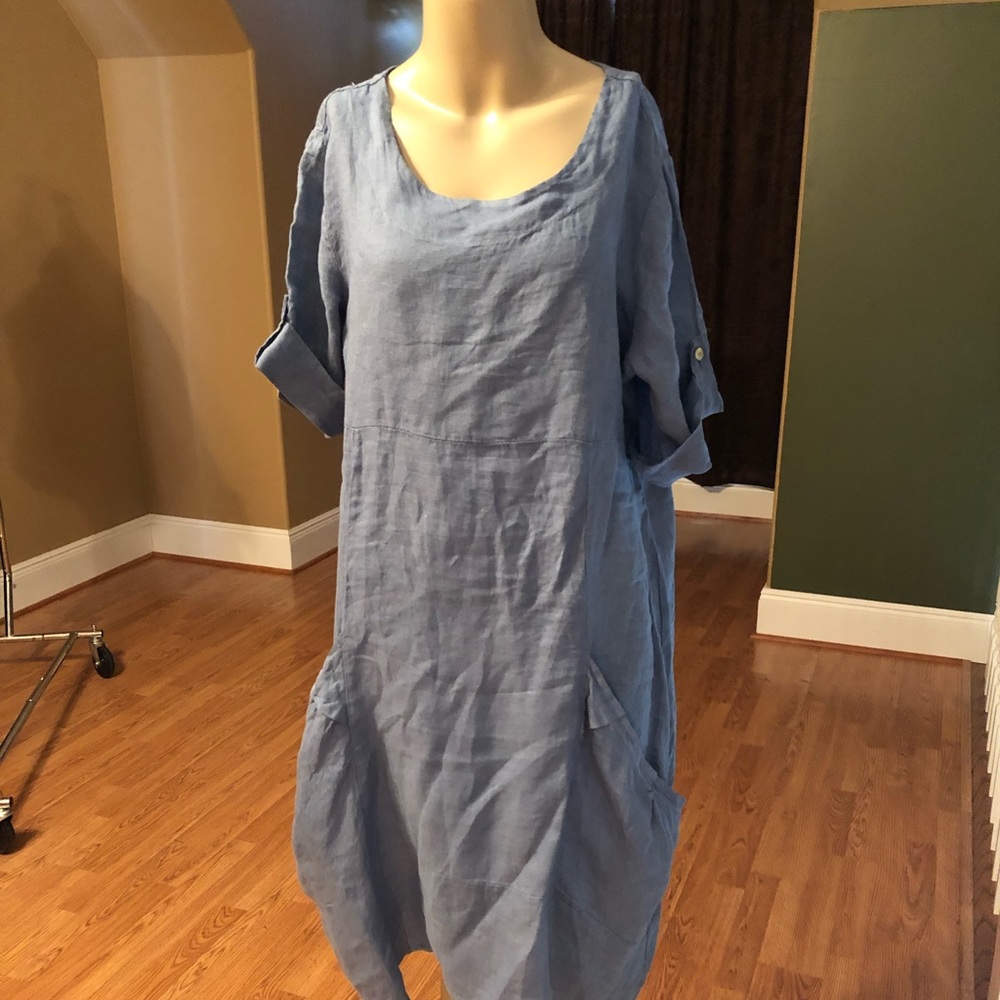 OSO CAUSAL LINEN TYPE DRESS